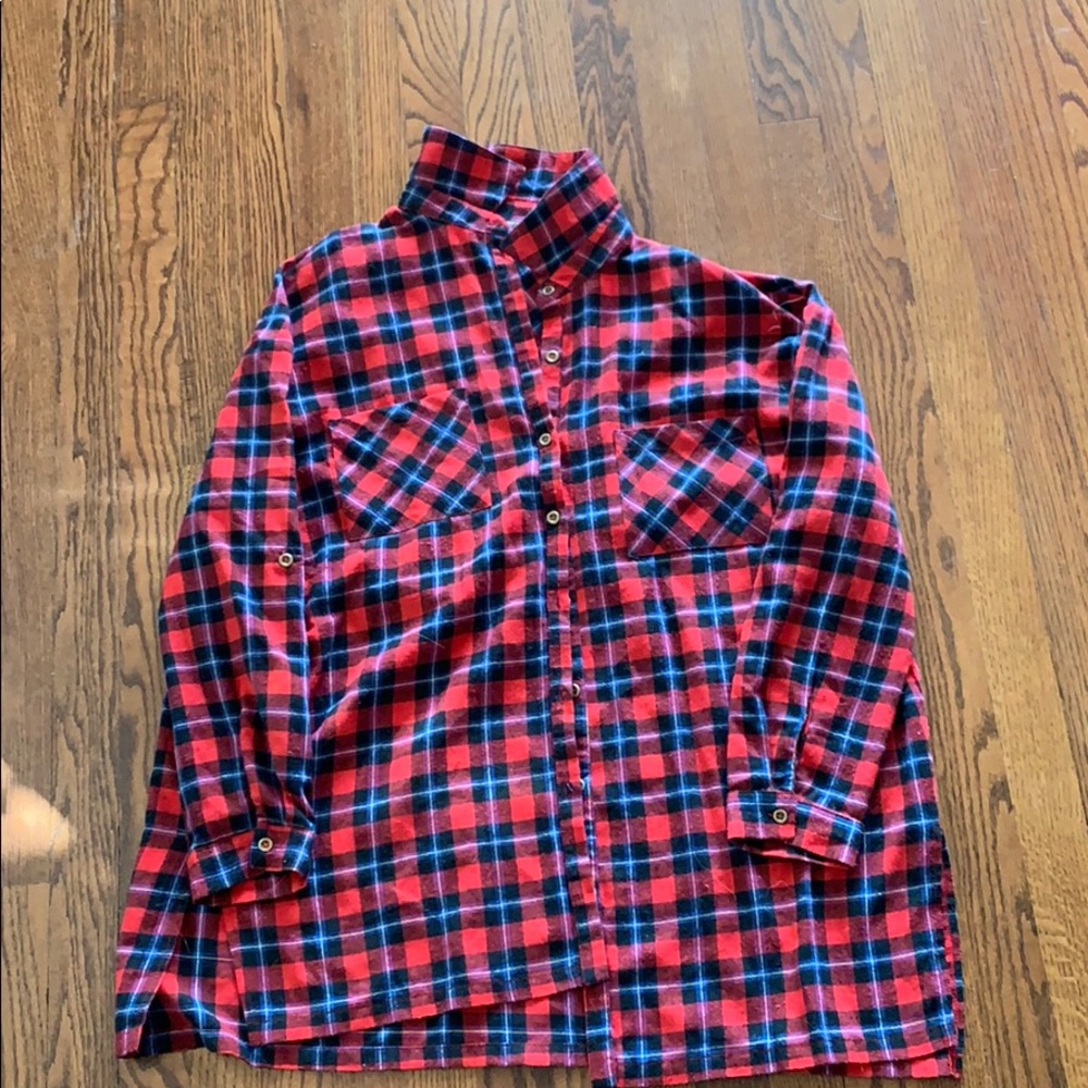 Plaid top